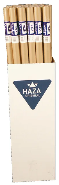 Inpakpapier HAZA Kraft gestreept 60gr 100cmx5m
