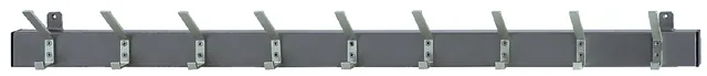 Wandprofiel 9 dubbele haken 138cm zwart