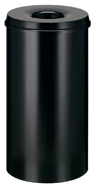 Papierbak vlamdover Vepabins 50 liter 335mm zwart
