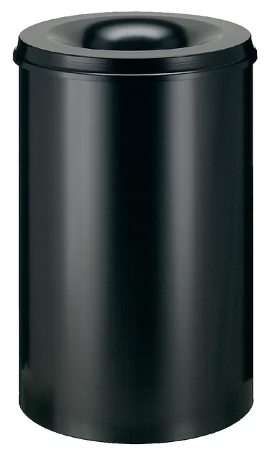 Papierbak vlamdover Vepabins 110liter zwart