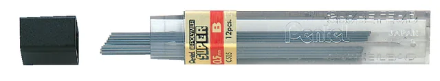 Potloodstift Pentel B 0.5mm 12st zwart