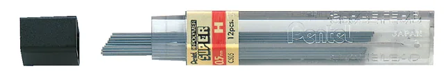 Potloodstift Pentel H 0.5mm 12st zwart