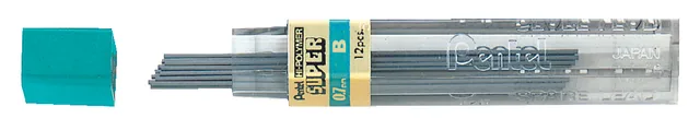 Potloodstift Pentel B 0.7mm 12st zwart