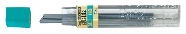 Potloodstift Pentel HB 0.7mm 12st zwart