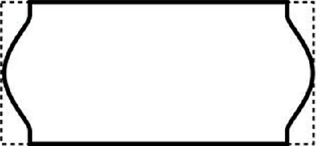 Prijsetiket 12x26mm Sato Samark wit permanent
