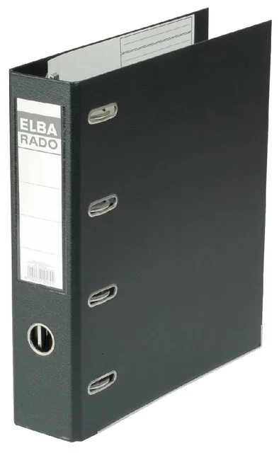 Ordner Elba Rado Plast A4 75mm bank 2mech pvc zw