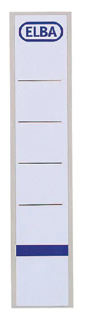 Rugetiket Elba 34x190mm zk wt bl 10st