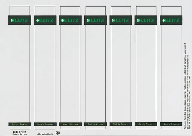 RUGETIKET LEITZ 1681 PRINTBAAR 31X190MM KARTON