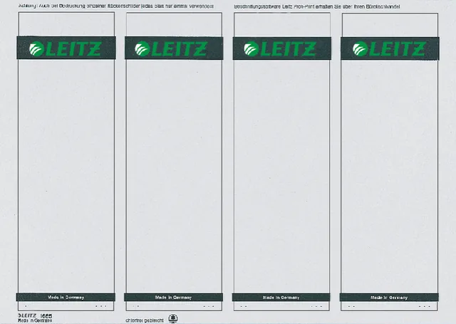 RUGETIKET LEITZ 1080 PRINTBAAR 62X192MM ZELFKL