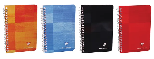 Notitieboek Clairefontaine 110x170mm spiraal lijn