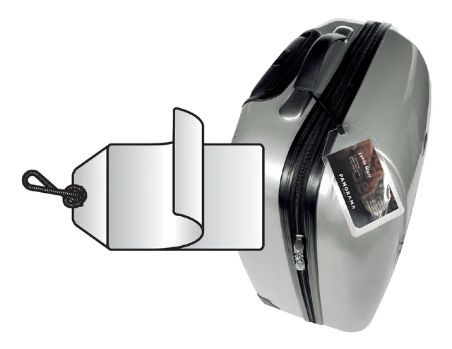 Label bagage Djois 3L 11120 72x123mm nylon tr 10st