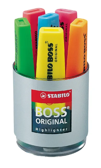 Markeerstift STABILO BOSS bureauset 70/6 6st ass