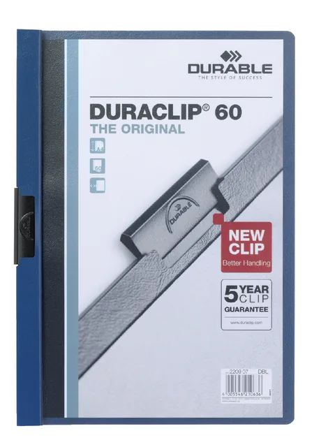 Klemmap Durable Duraclip A4 6mm 60v dbl