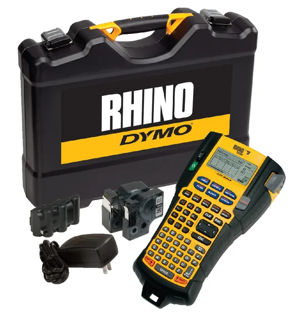 Labelprinter Dymo Rhino 5200 abc 19mm geel koffer