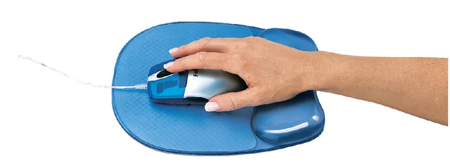 Muismat polssteun Fellowes Crystals gel tr bl