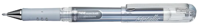 Gelschrijver Pentel K230M M metallic zilver