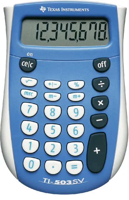 Rekenmachine Texas TI-503 superview