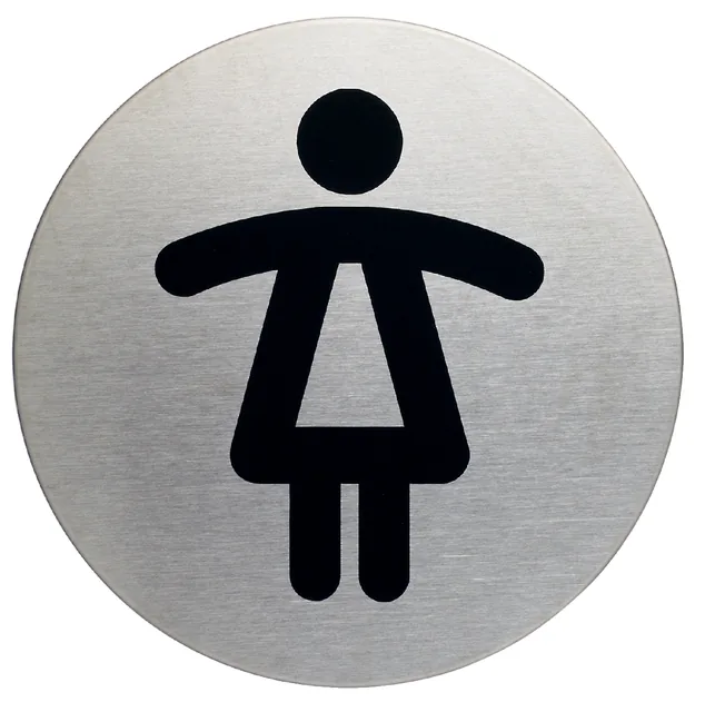 Infobord pictogram Durable wc dames rond 83mm