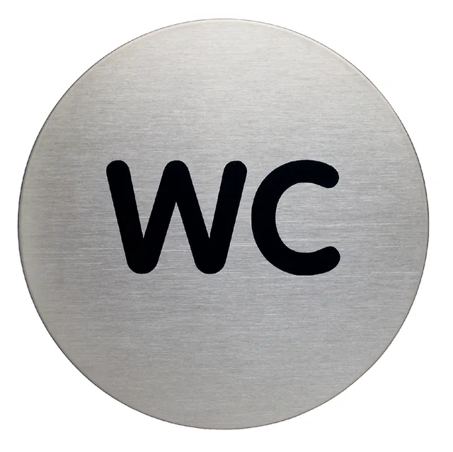 Infobord pictogram Durable wc rond 83mm