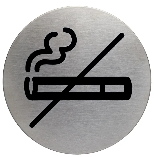 Infobord pictogram Durable niet roken rond 83mm