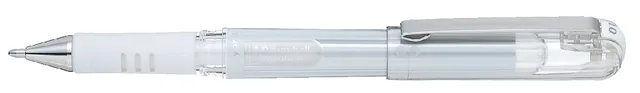 Gelschrijver Pentel K230M M metallic wit
