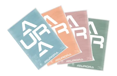 Cursusblok Aurora A4 5x5mm 2gaats 200pag 70gr