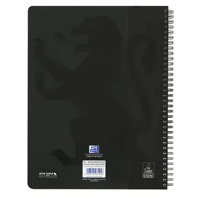 Collegeblk Oxf School A4+ ln 23gaats 160pag ass