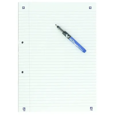 Cursusblok Oxf School A4 ln 2gaats 200pag 80gr ass