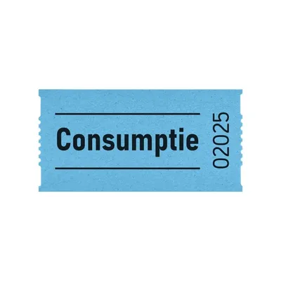 Consumptiebon Combicraft 57x30mm 2zijdig bl 2x1000