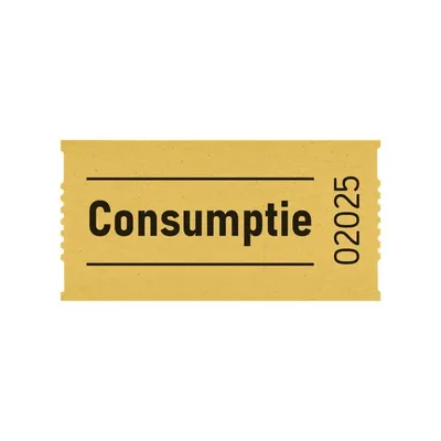 Consumptiebon Combicraft 57x30mm 2zijdig gl 2x1000