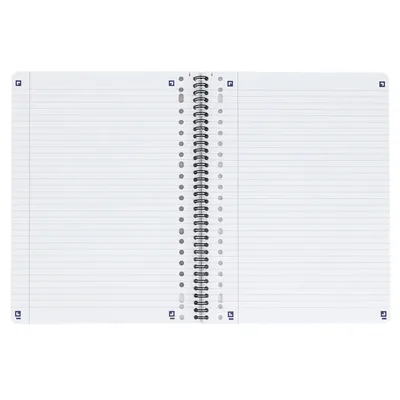 Collegeblk Oxf School A4+ ln 23gaats 160pag zwart