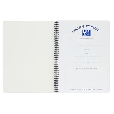 Collegeblk Oxf School A4+ ln 23gaats 160pag zwart