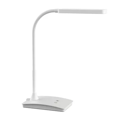 Bureaulamp MAUL Pearly LED voet dimbaar wit