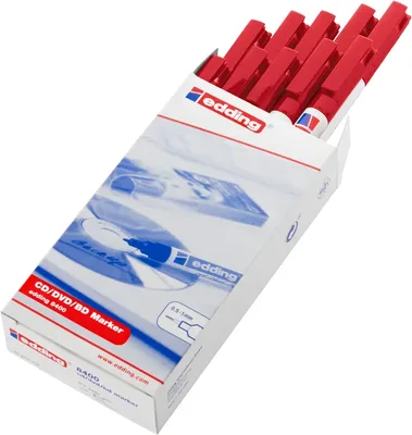 CD marker edding 8400 rond 0.5-1mm rood