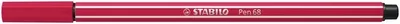 Viltstift STABILO Pen 68/50 M donkerrood