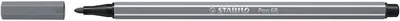 Viltstift STABILO Pen 68/96 M donkergrijs