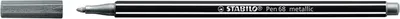 Viltstift STABILO Pen 68/805 M metallic zilver