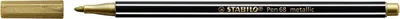 Viltstift STABILO Pen 68/810 M metallic goud