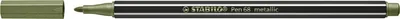 Viltstift STABILO Pen 68/843 M metallic lichtgroen