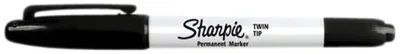 Viltstift Sharpie Twin tip UF en F zwart