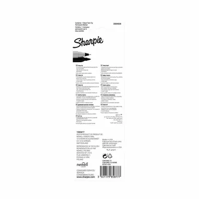 Viltstift Sharpie Twin tip UF en F zwart