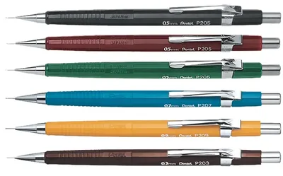 Vulpotlood Pentel P203 2B 0.3mm bruin