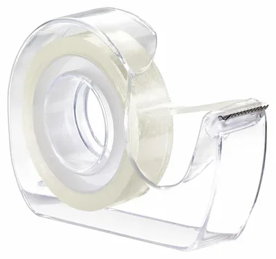 Tape tesafilm dubbelz 12mmx7.5m tr met dispenser