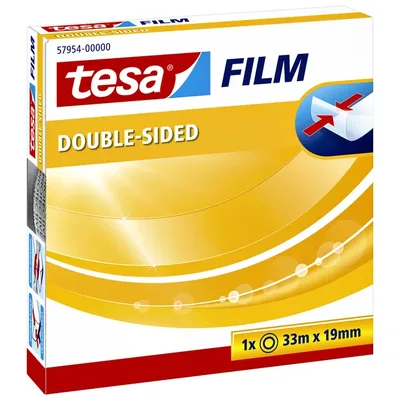 Dubbelzijdig plakband tesafilm 33mx19mm tr