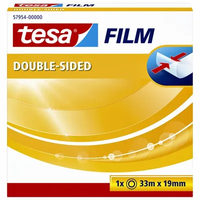 Dubbelzijdig plakband tesafilm 33mx19mm tr