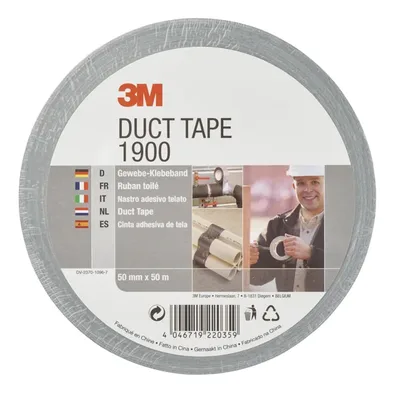 Duct tape 3M 1900 50mmx50m zilver