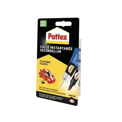Secondenlijm Pattex all plastic tube 2gr blister