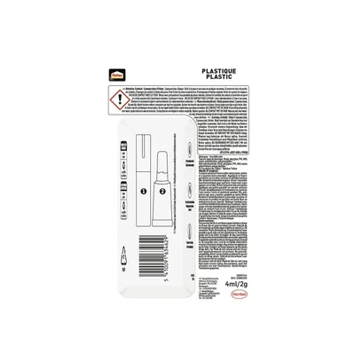 Secondenlijm Pattex all plastic tube 2gr blister