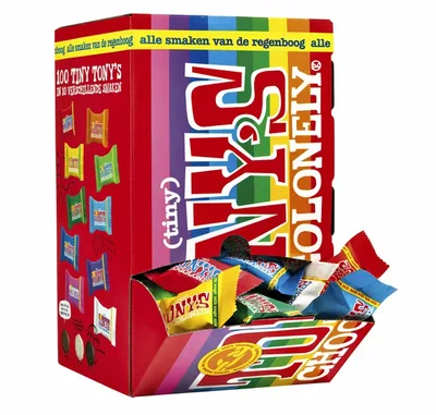 Chocolade Tony Chocolonely tiny mix doos 100 st