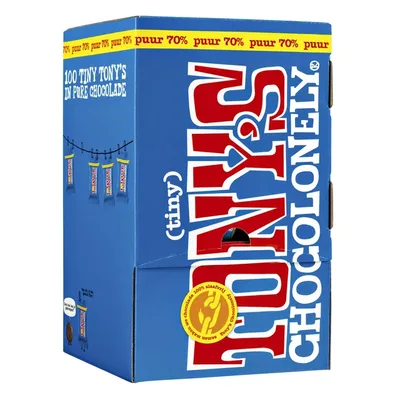 Chocolade Tony Chocolonely tiny puur doos 100 st